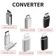 Portable USB Type-C to Micro USB Converter Lightning to Micro C Adapter for iPhone Xiaomi Samsung OPPO Vivo