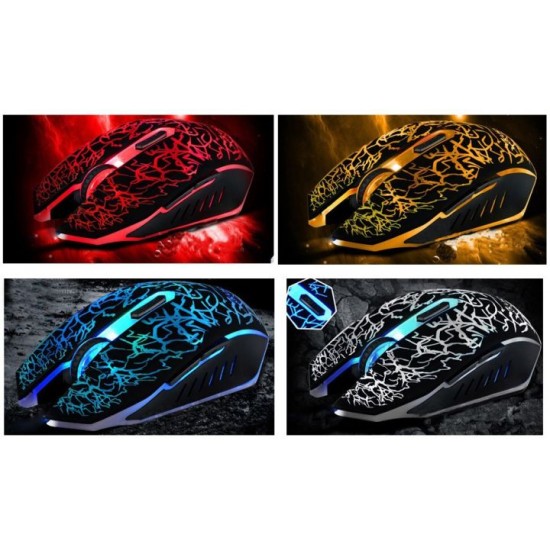 T1 Gaming Mouse Optical Mouse 1300 DPI Led Mouse Optical USB Wired 7 LED color